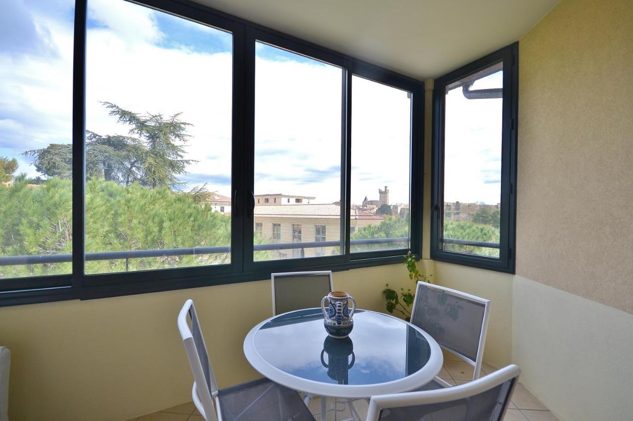 Appartement dans résidence avec piscine et parking Uzès Exterior foto